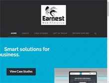 Tablet Screenshot of earnestwebanalytics.com